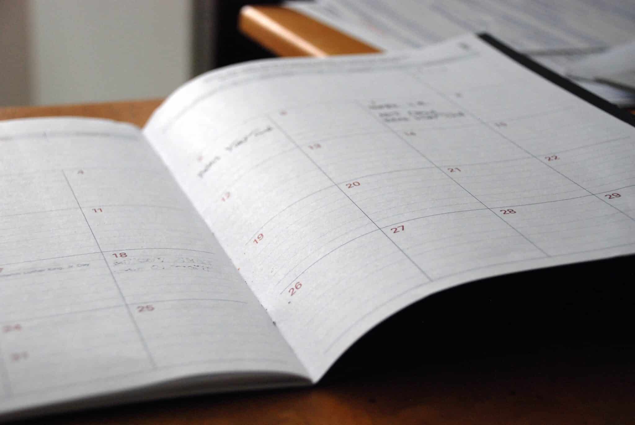 quick divorce calendar